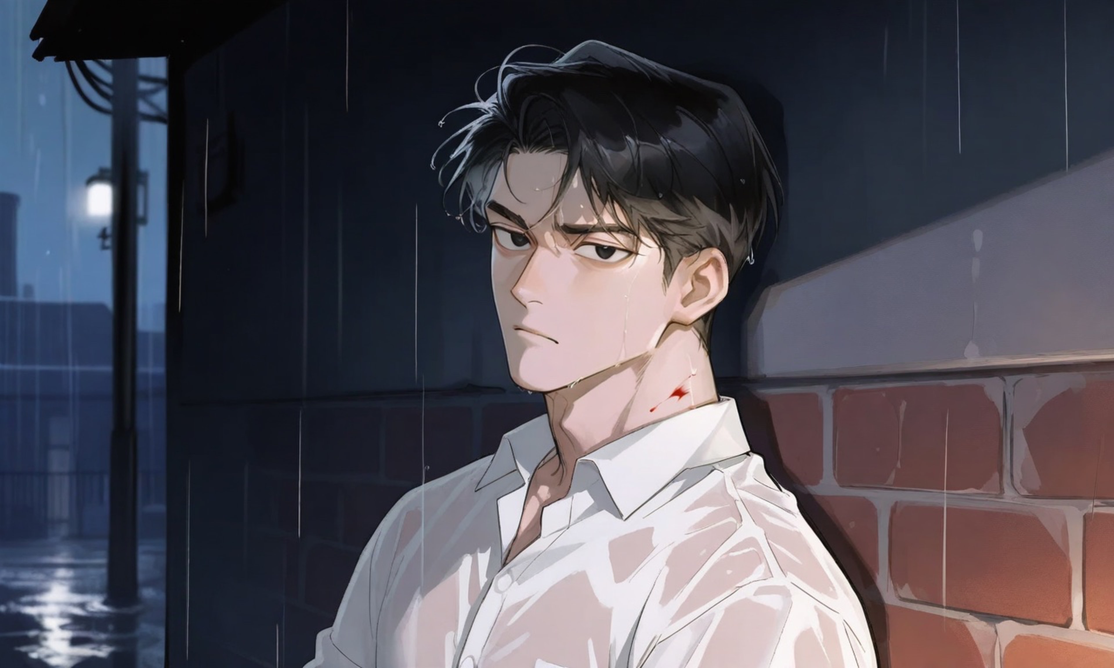 A Plaitoon character encountered in the rain